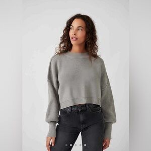Free People Easy Street Crop Sweater